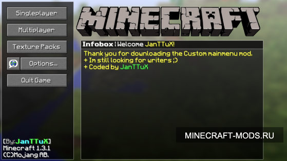 Custom MainMenu [1.3.1]